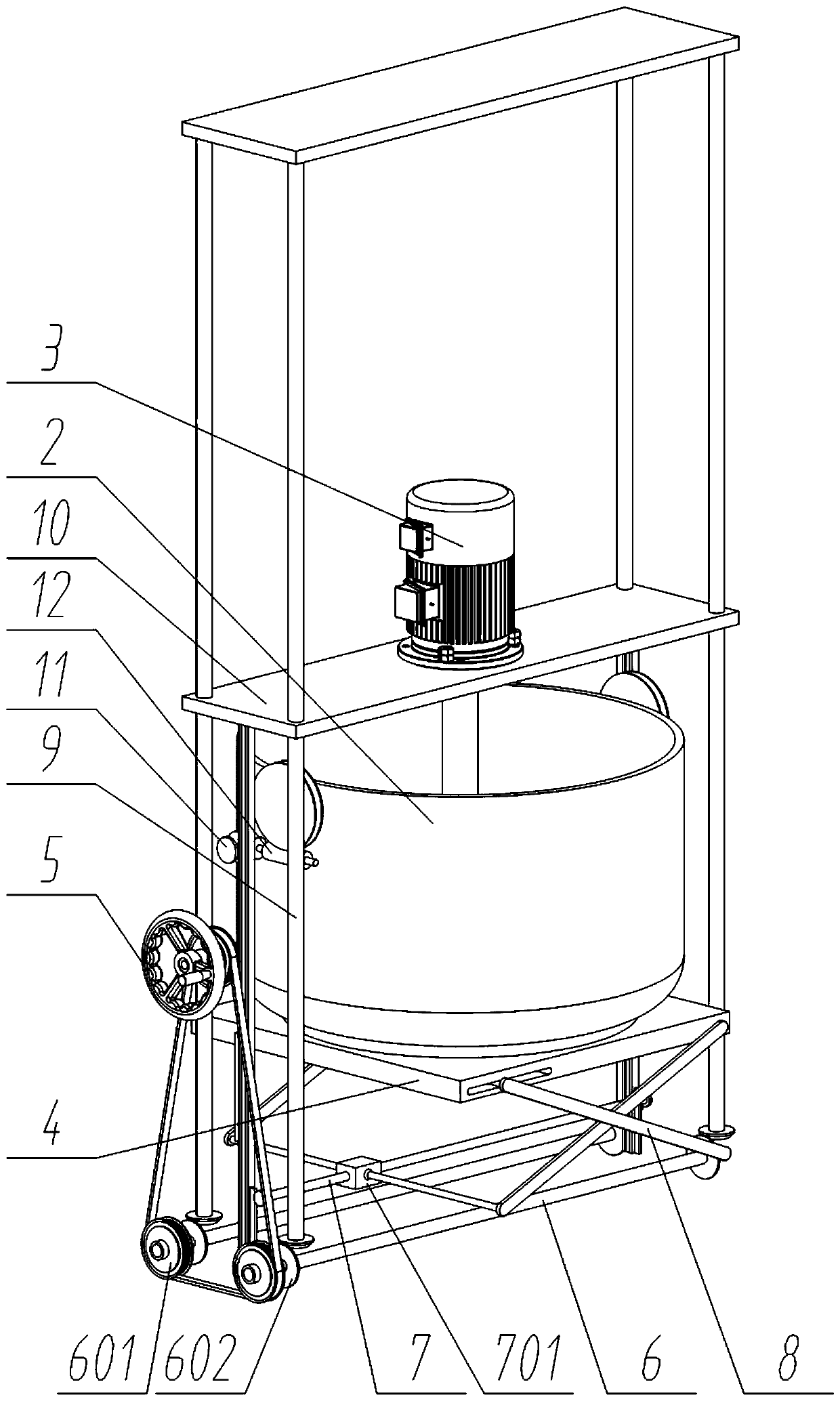 Cannabis seed processing device for clivia fertilizer production