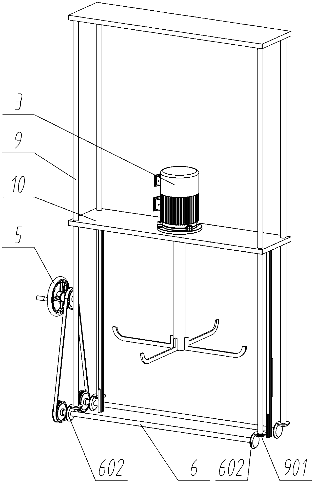 Cannabis seed processing device for clivia fertilizer production