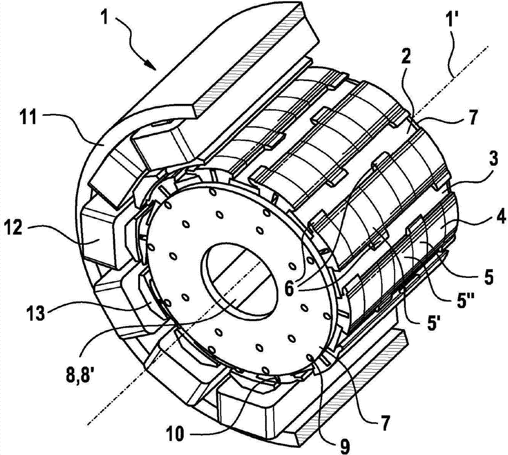 Rotor for a permanent magnet electric machine and use thereof