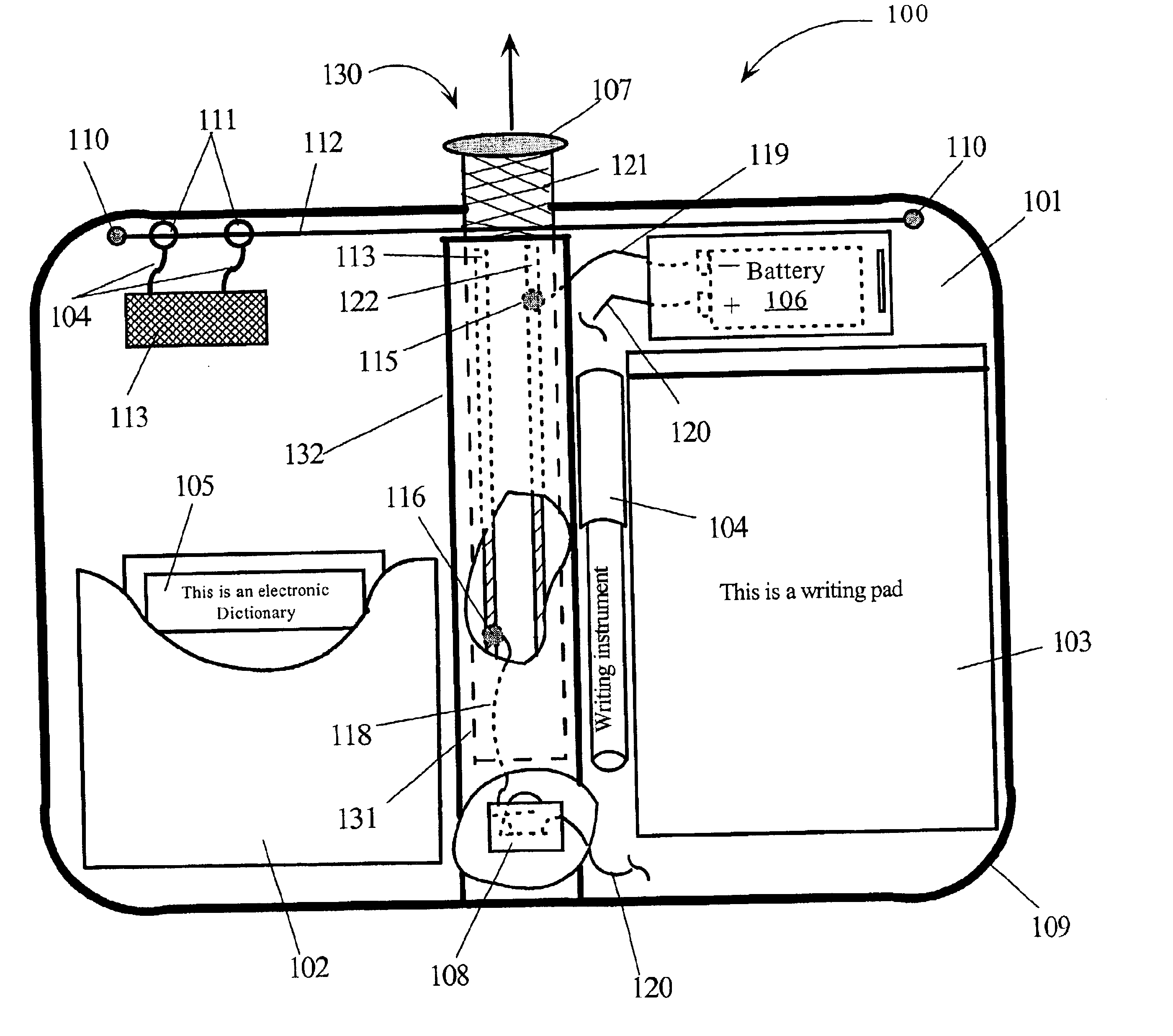 Reading and writing assistant device