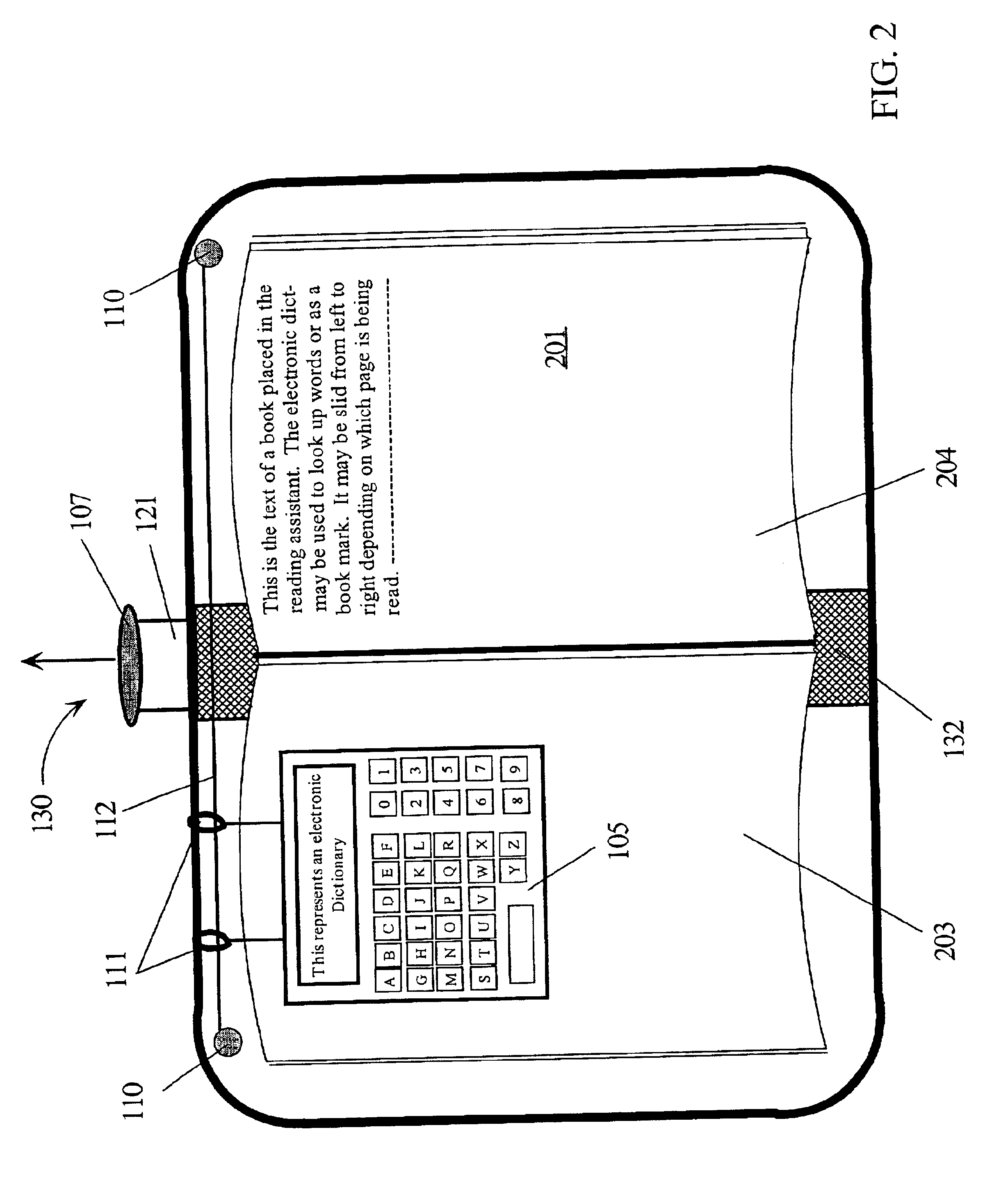 Reading and writing assistant device