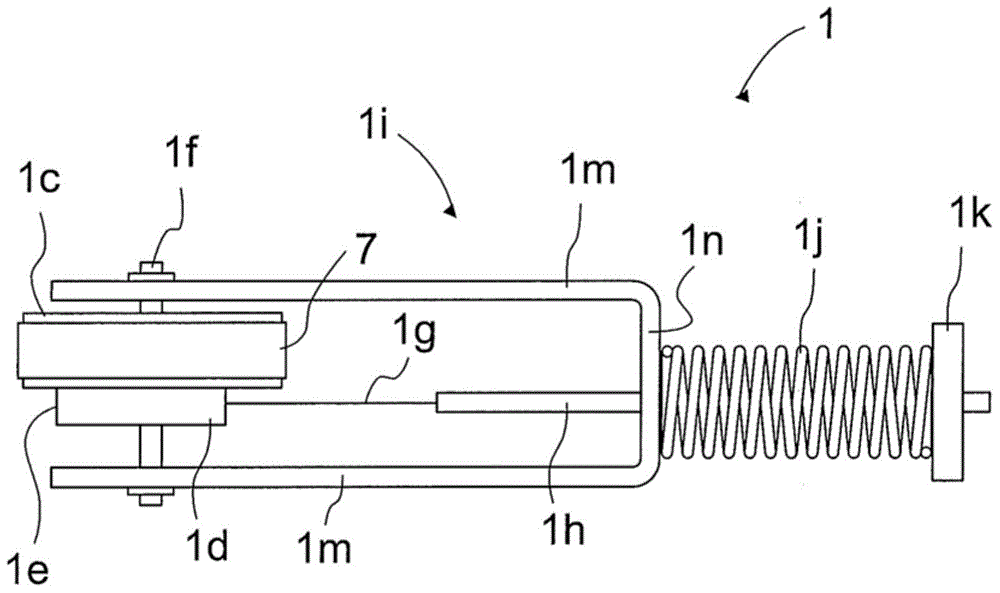 Tensioning arrangement for a traction means of an elevator