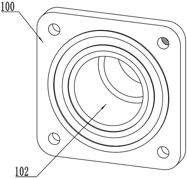 Optical cable connection structure for human body bionics signal monitoring and conversion system