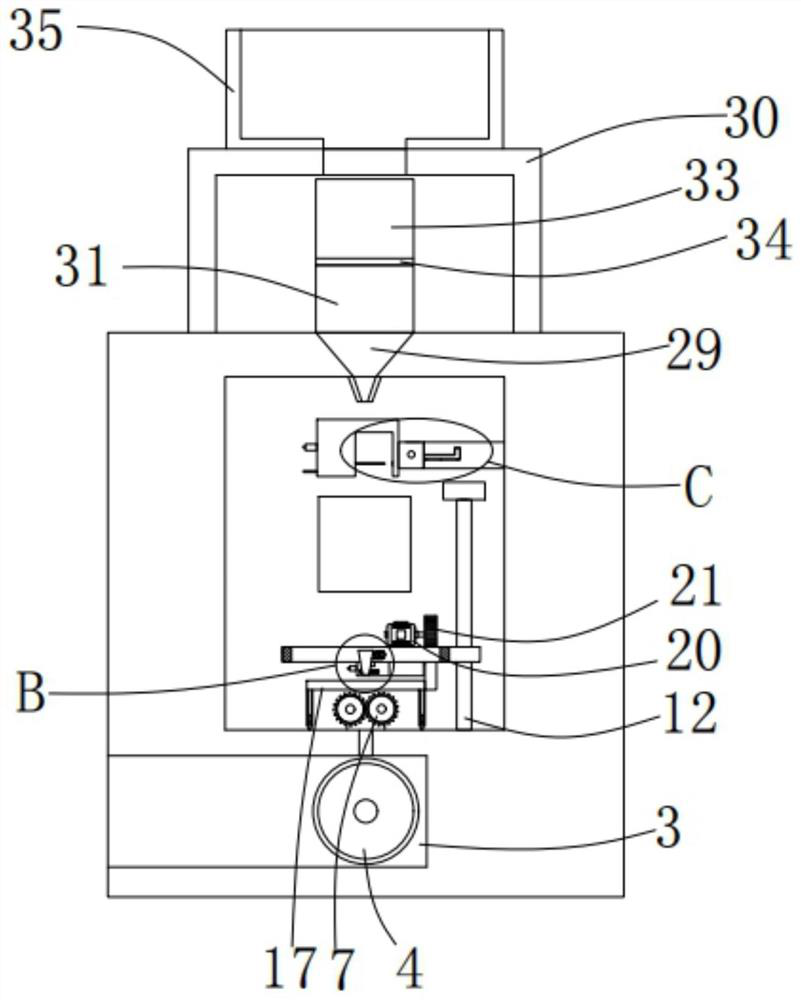 Finished product packaging machine for preparing high-protein feed from camellia oleifera residues