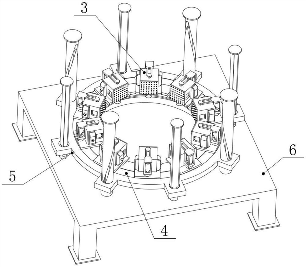 Building workpiece spraying equipment with automatic circulating movement and compression function