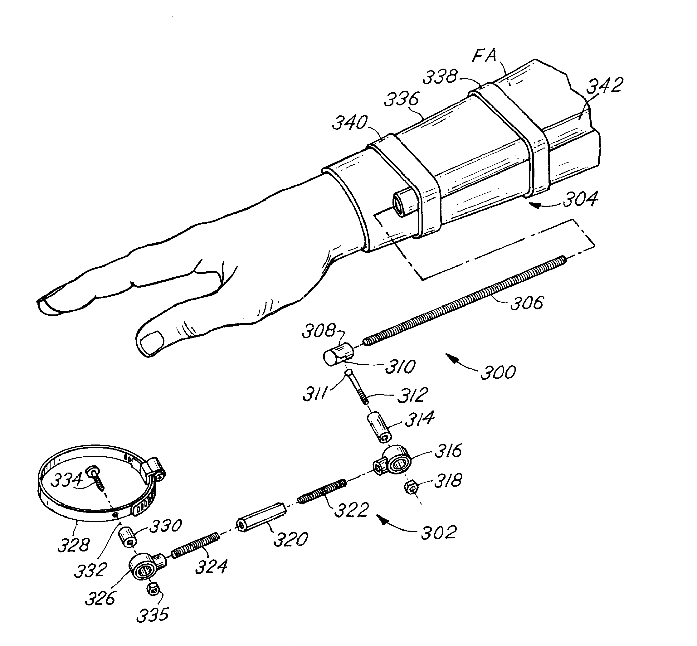 Hand-tool brace