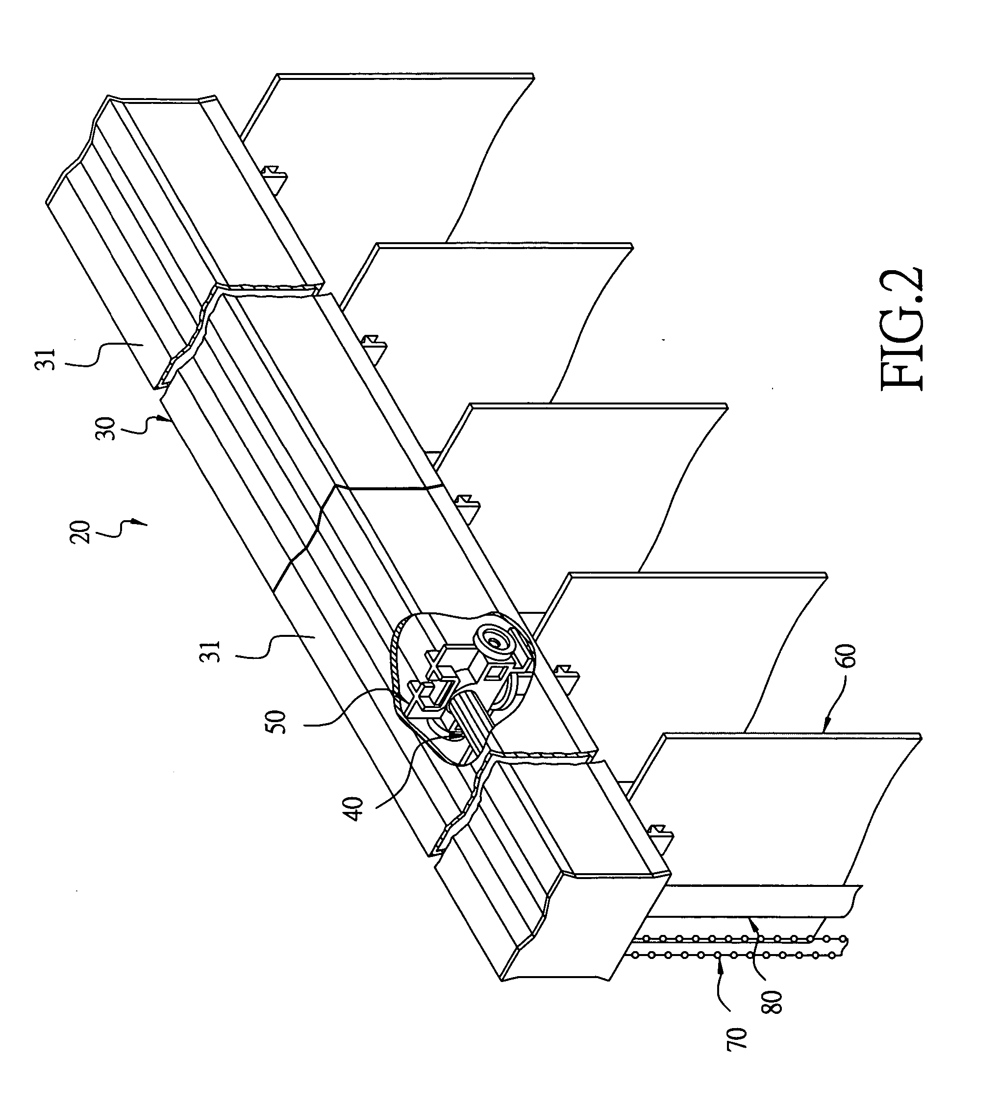 Upper frame for a vertical venetian blind