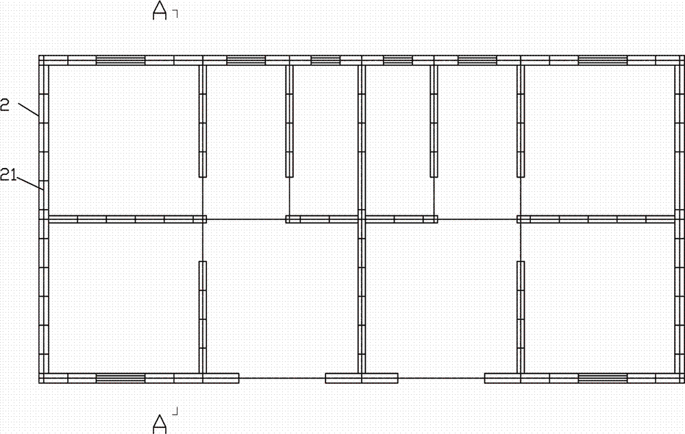 Light batten house system capable of being quickly assembled and construction method thereof