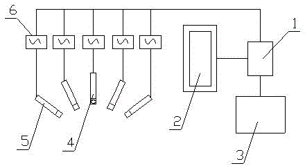 Experimental device for simulating microseismic monitoring fracturing effect and experimental method for experimental device