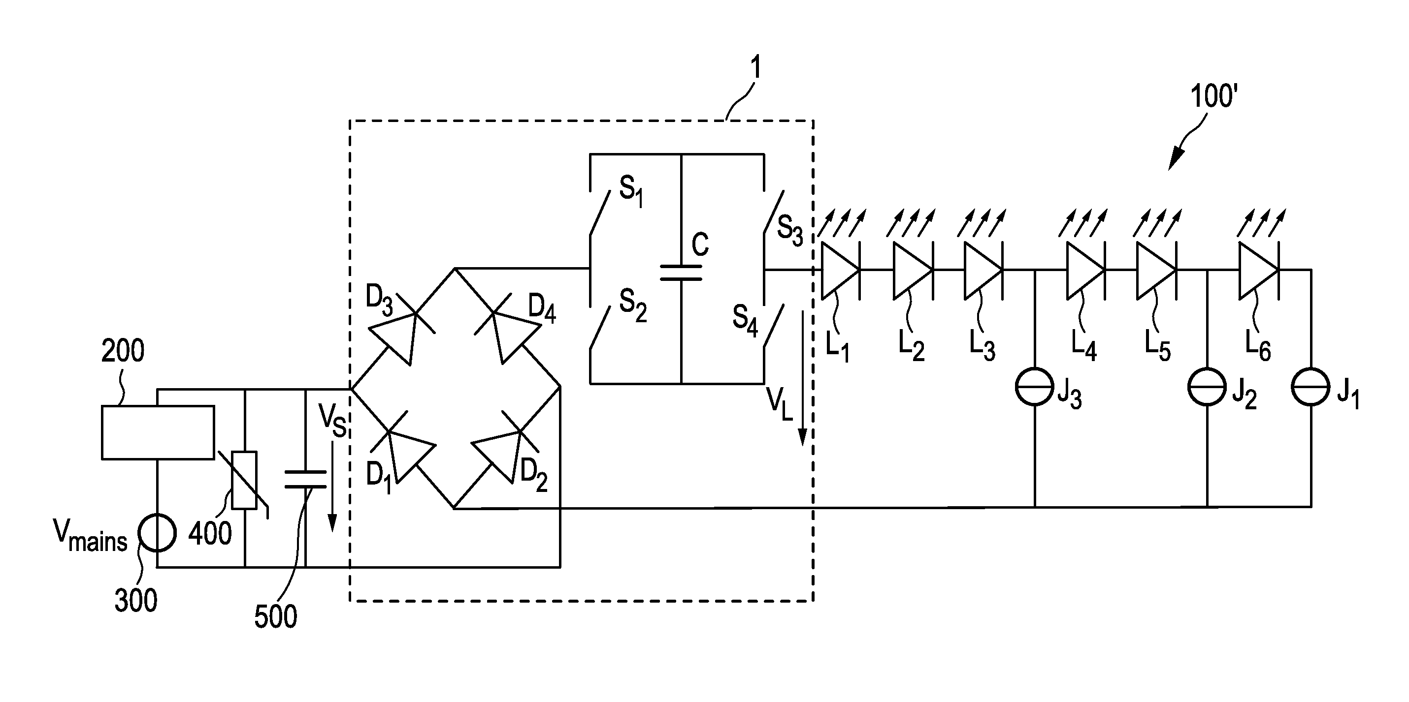 Driving device and method for driving a load, in particular an LED assembly