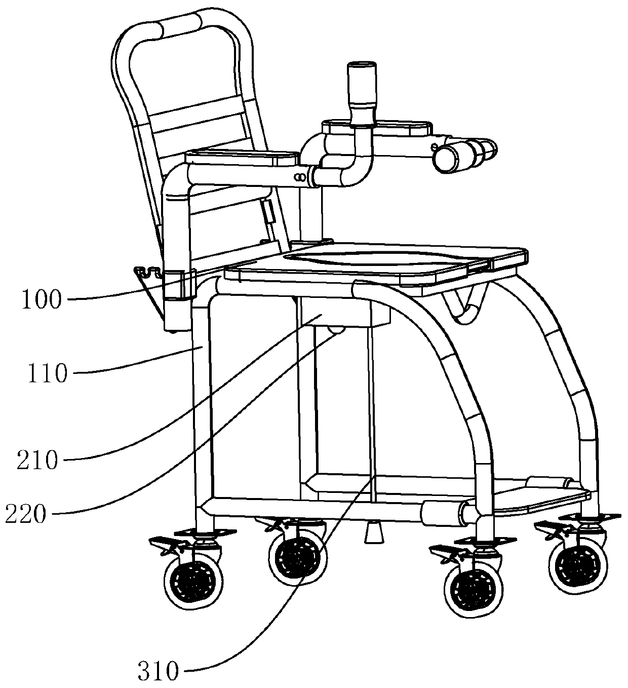 Bath chair with alarm