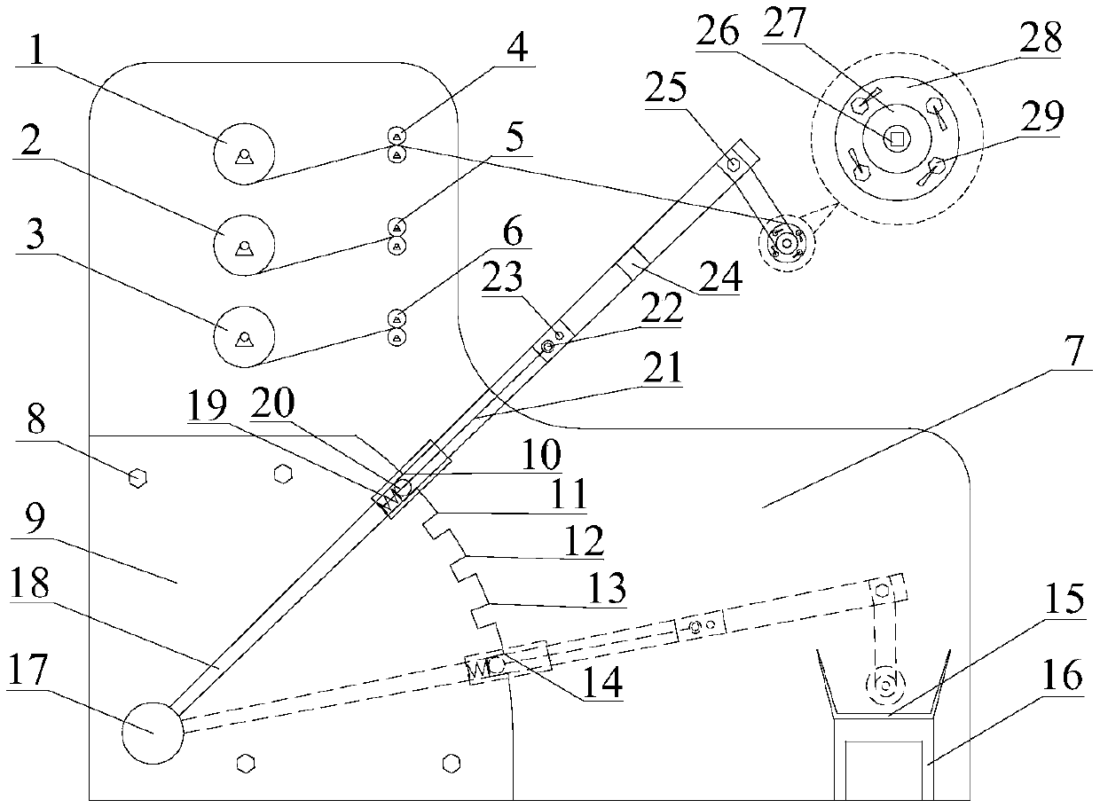 Water-containing core packaging and storage device and application method