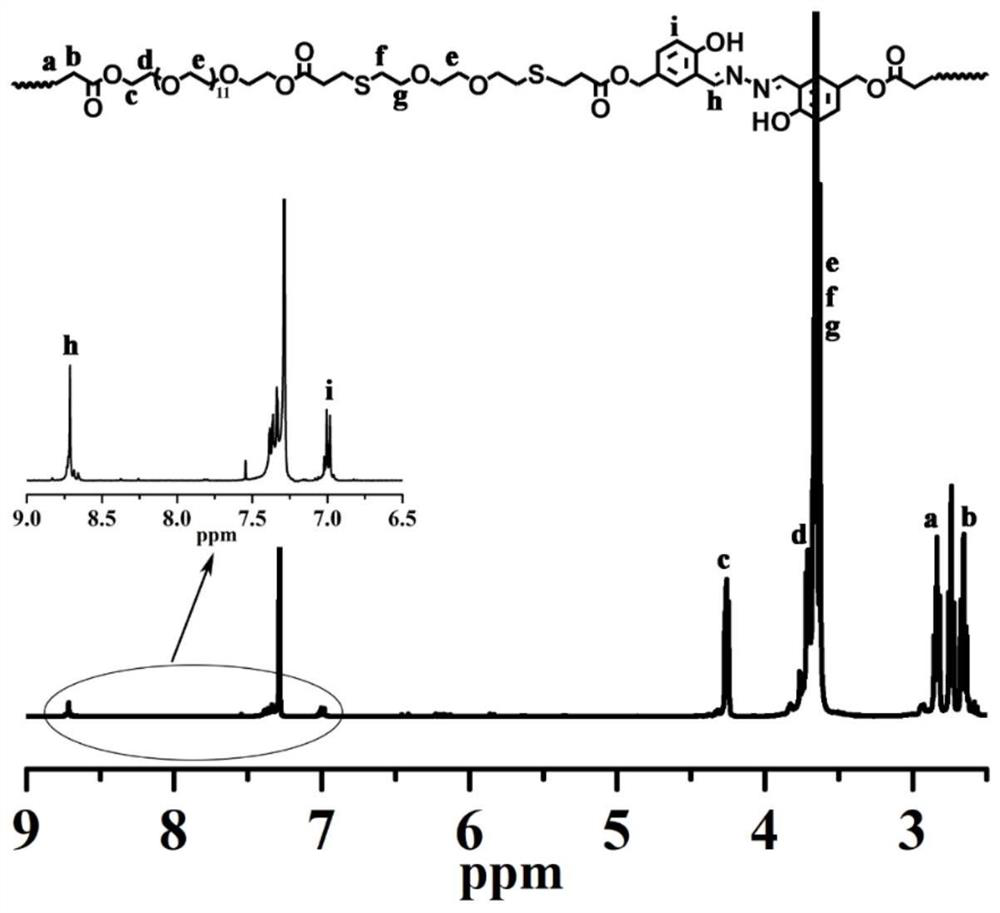 A polymer with fluorescent properties and its preparation method and application