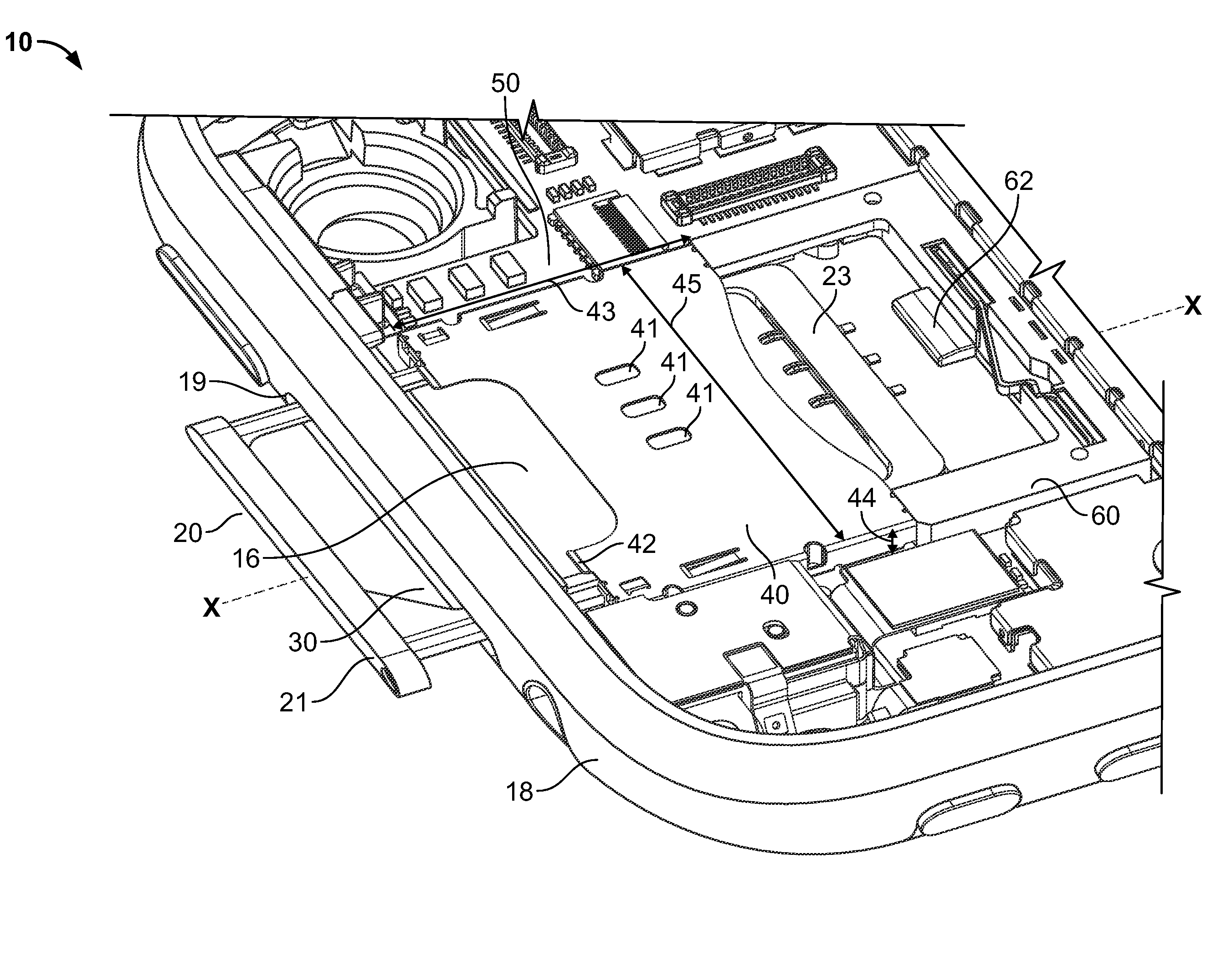 Compact ejectable component assemblies in electronic devices