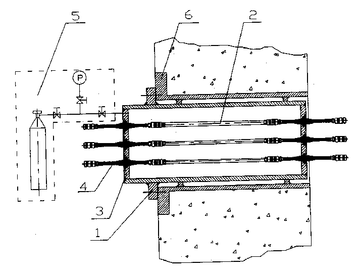 Reactor safe case electric thermo-couple through parts