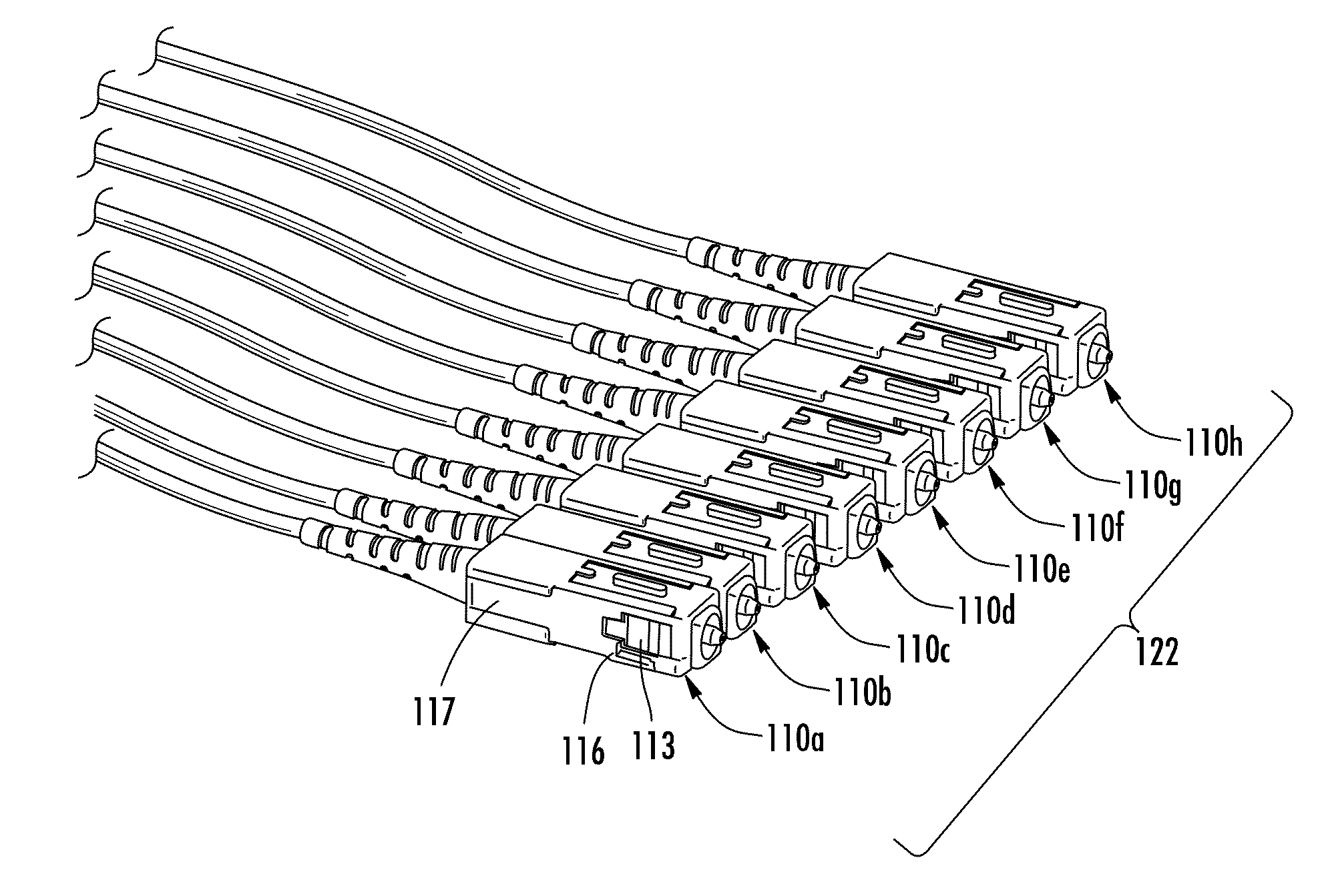 Indexable optical fiber connectors and optical fiber connector arrays