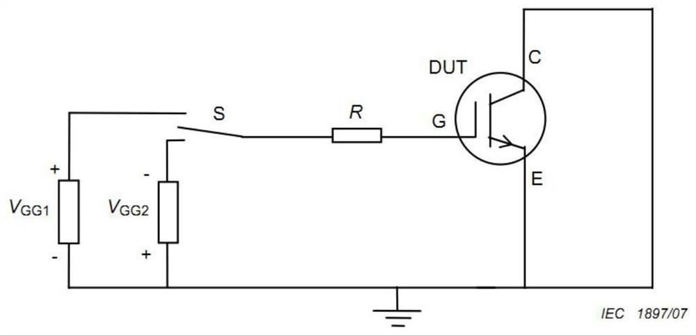 High-temperature gate bias test method and device capable of measuring threshold voltage