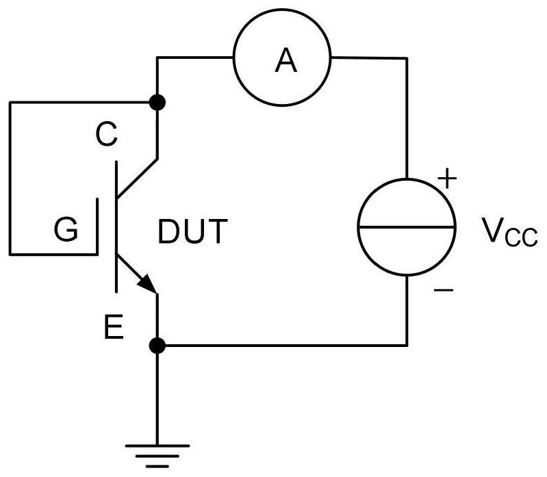 High-temperature gate bias test method and device capable of measuring threshold voltage