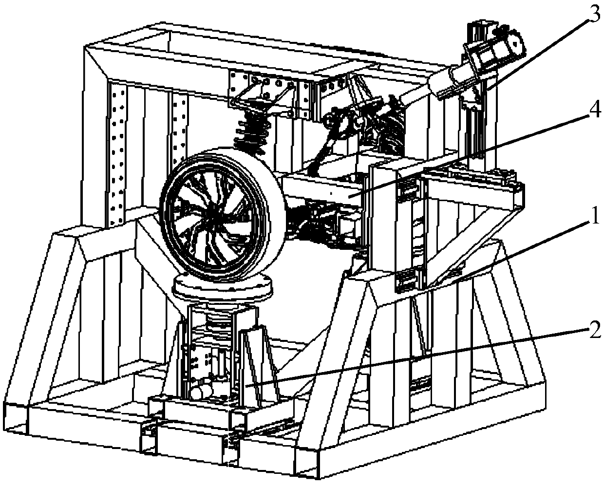 A test device for an automobile steering system