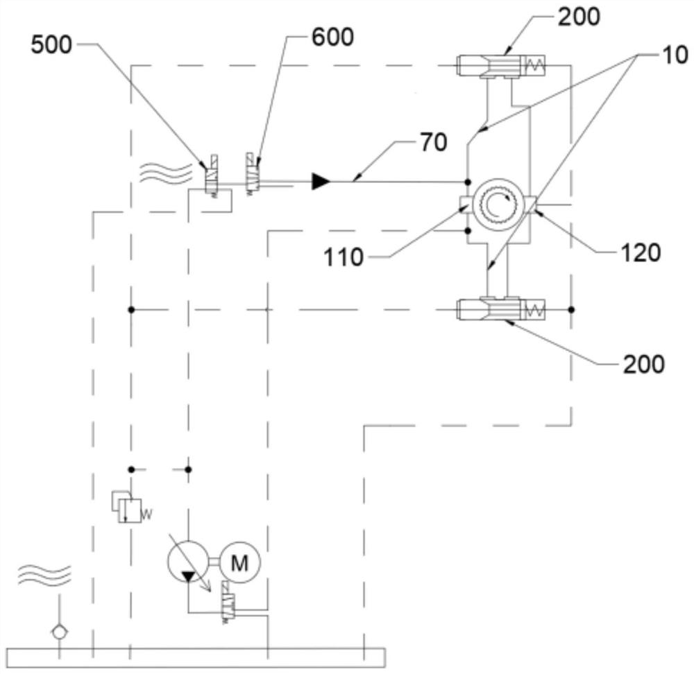 Retarder unloading system controlled by electric pump and electromagnetic valve