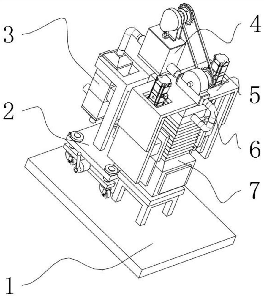 Welding machine with welding fume multiple collecting and filtering mechanism and filtering method