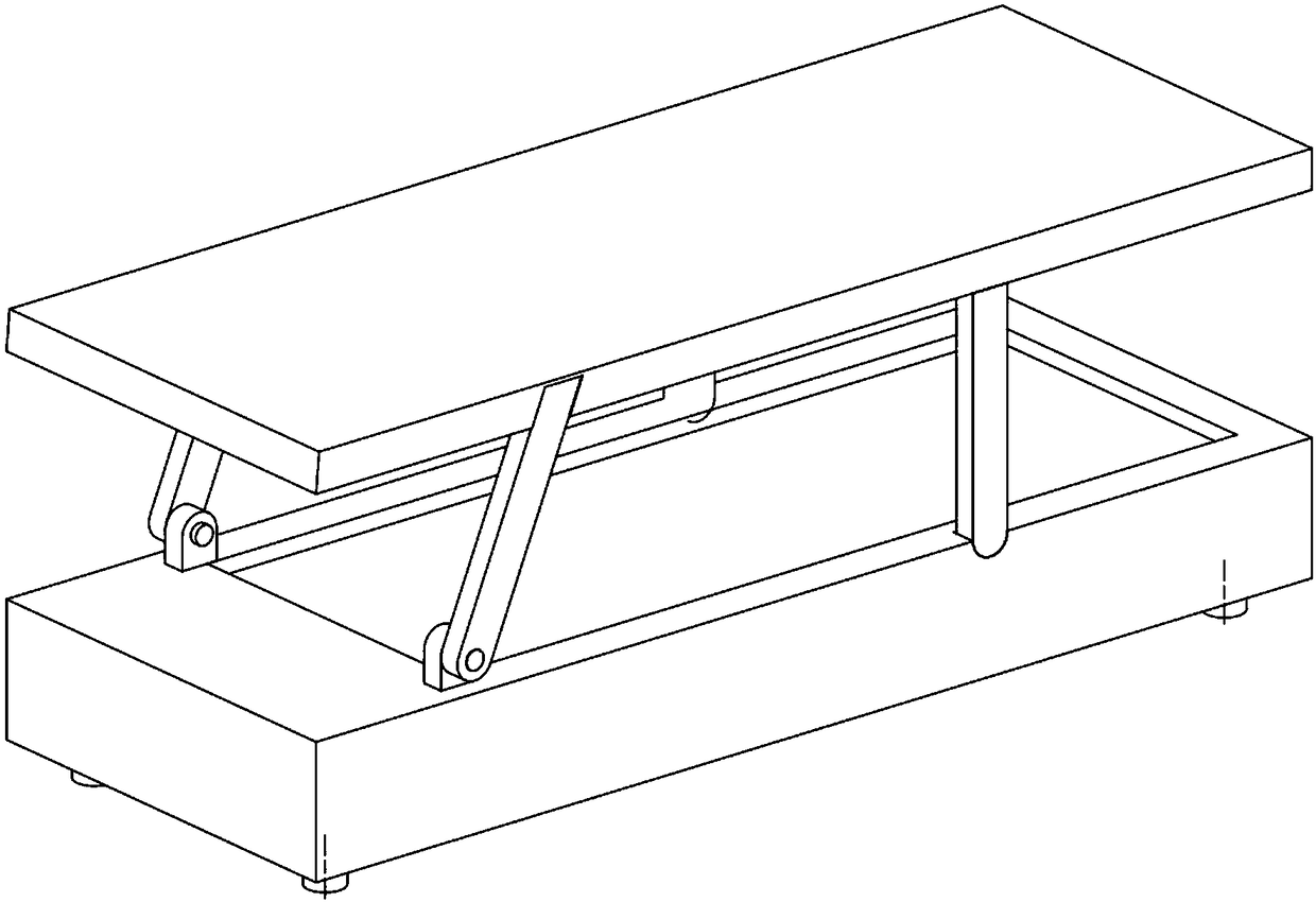 Combined device of tea table and running machine