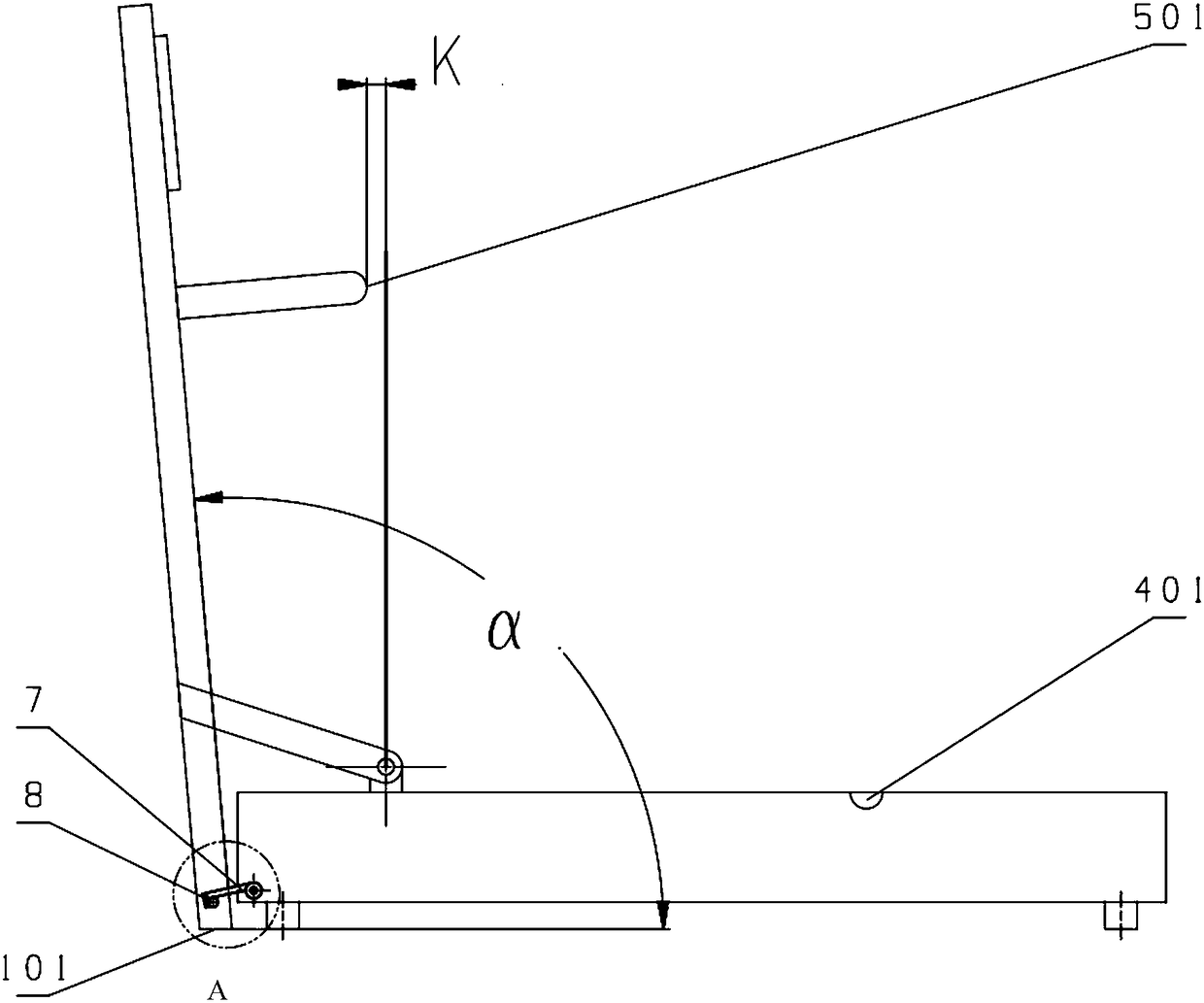 Combined device of tea table and running machine