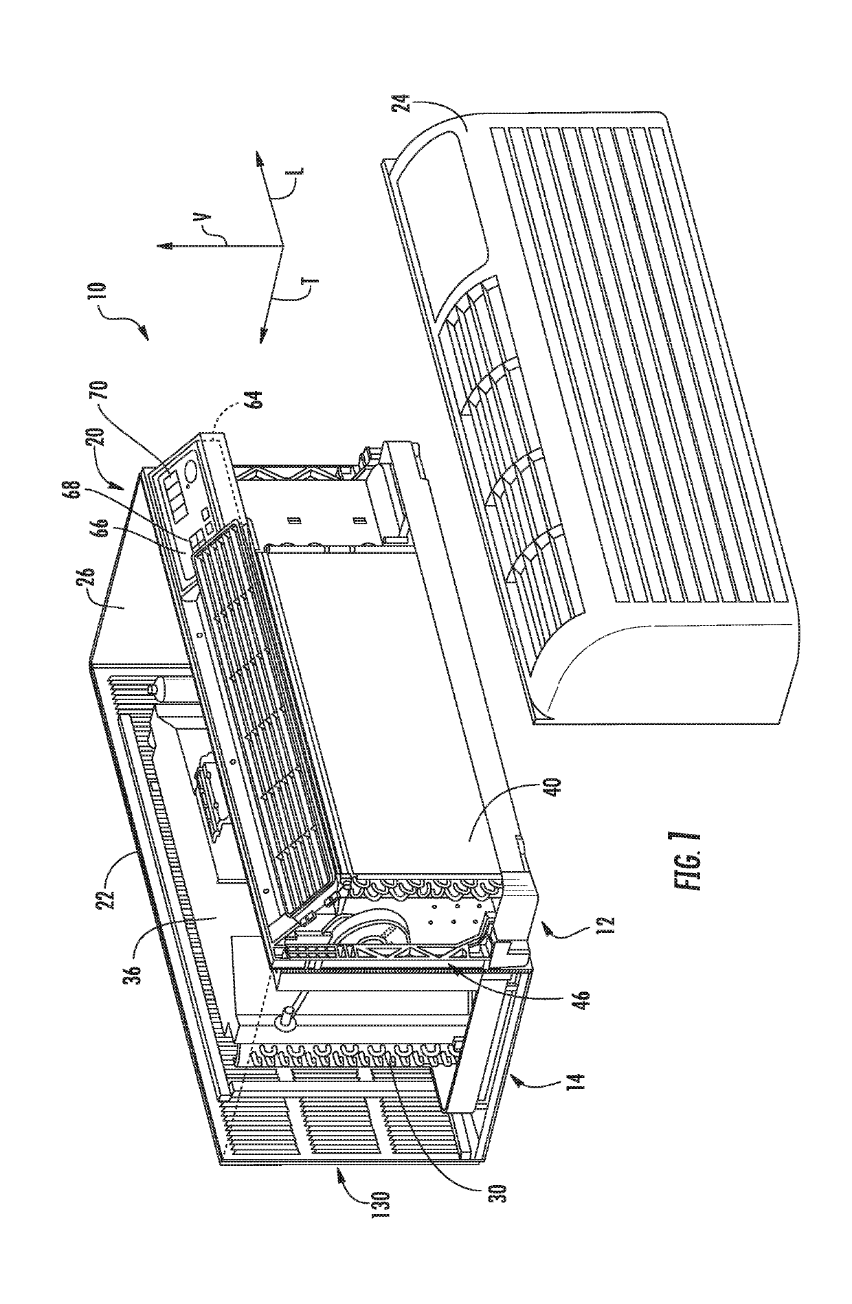 Fan assembly for a packaged terminal air conditioner unit