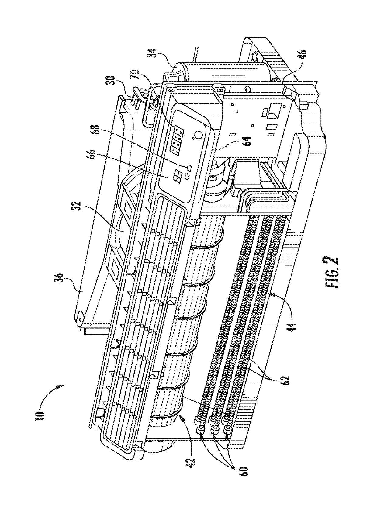 Fan assembly for a packaged terminal air conditioner unit