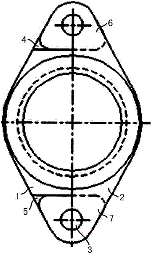 A split packing gland