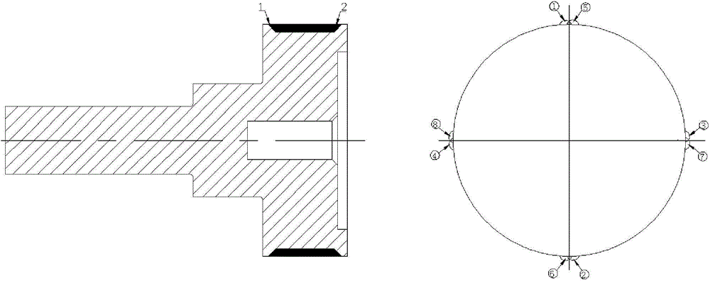 Technique for preventing defects of surfacing wear-resistant layer of part