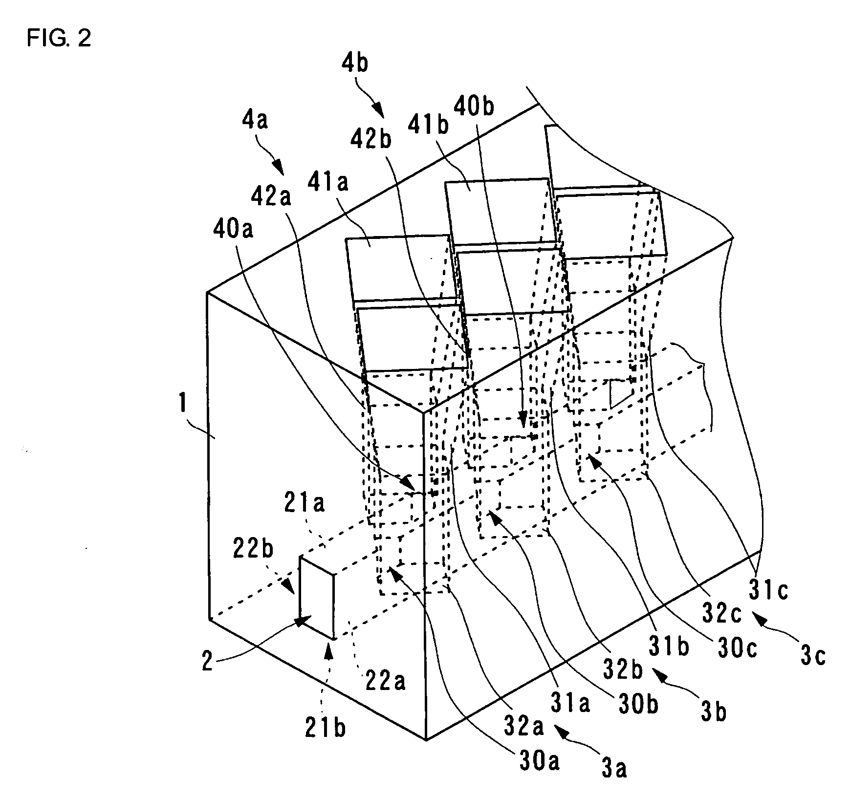 Waveguide horn antenna array and radar device