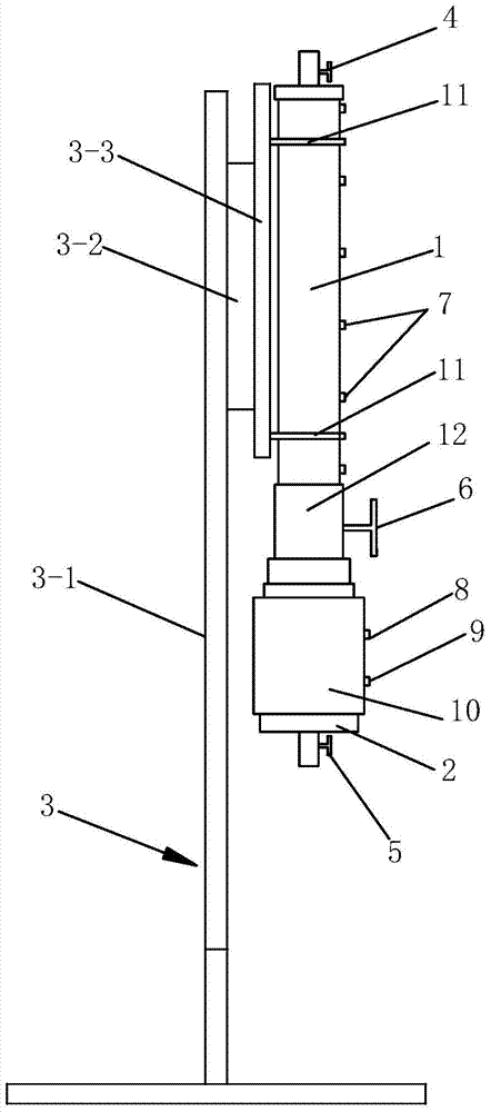 Experimental device for gas thermal diffusion test in loose coal