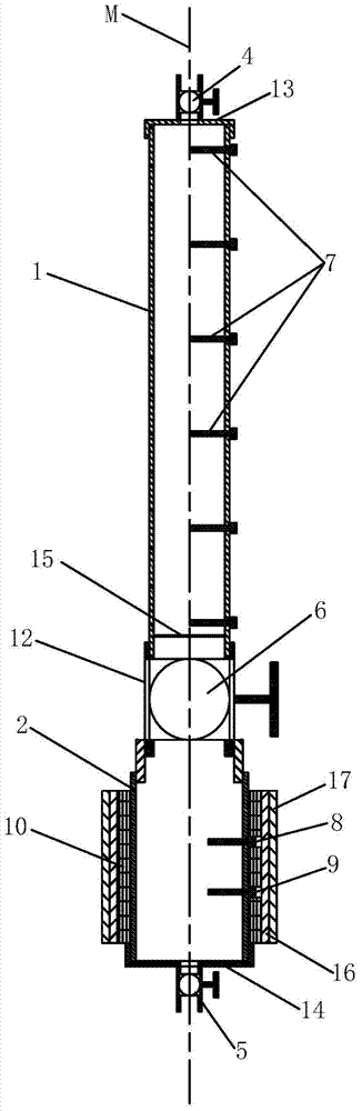 Experimental device for gas thermal diffusion test in loose coal