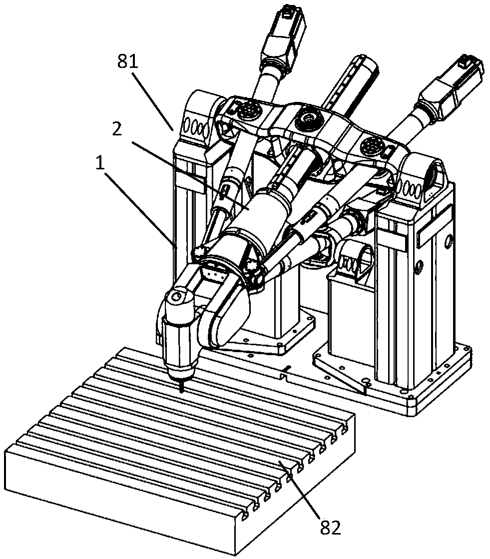 Compensation method for driving joint zero point errors of five-degree-freedom hybrid robot