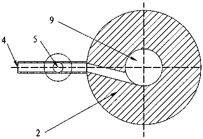 In-situ infrared spectrum sample tabletting device and application thereof