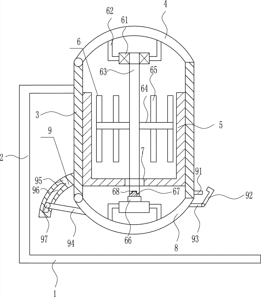 Reaction kettle for rare-earth metallurgy