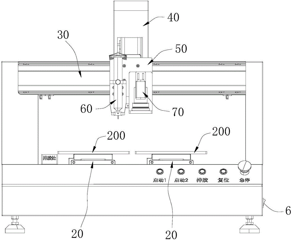 Double-station three-dimensional intelligent glue dispenser