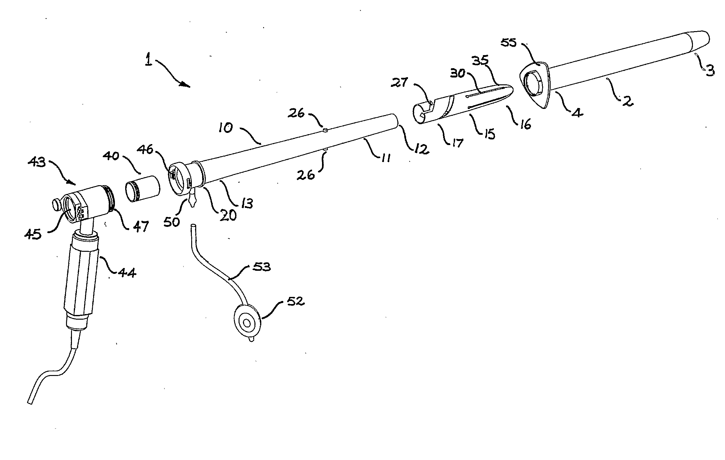 Sigmoidoscope With Integral Obturator