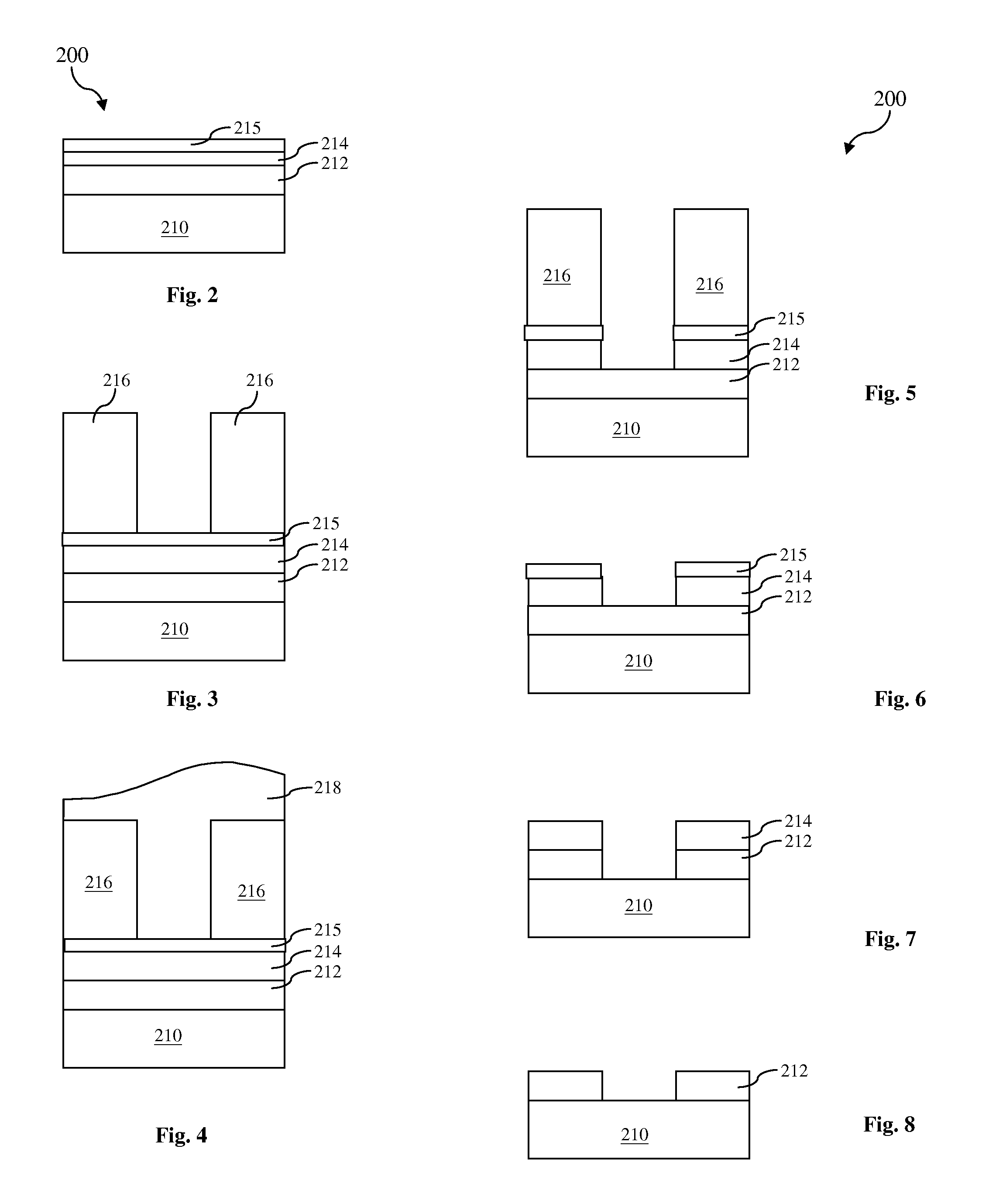 Method for forming a sacrificial sandwich structure