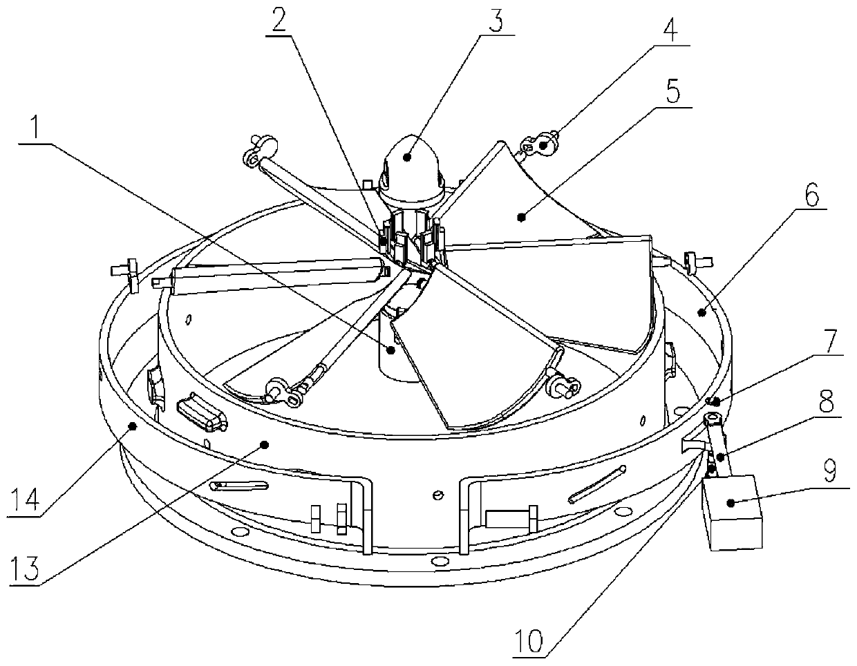 Air inlet prerotator with adjustable blade angle