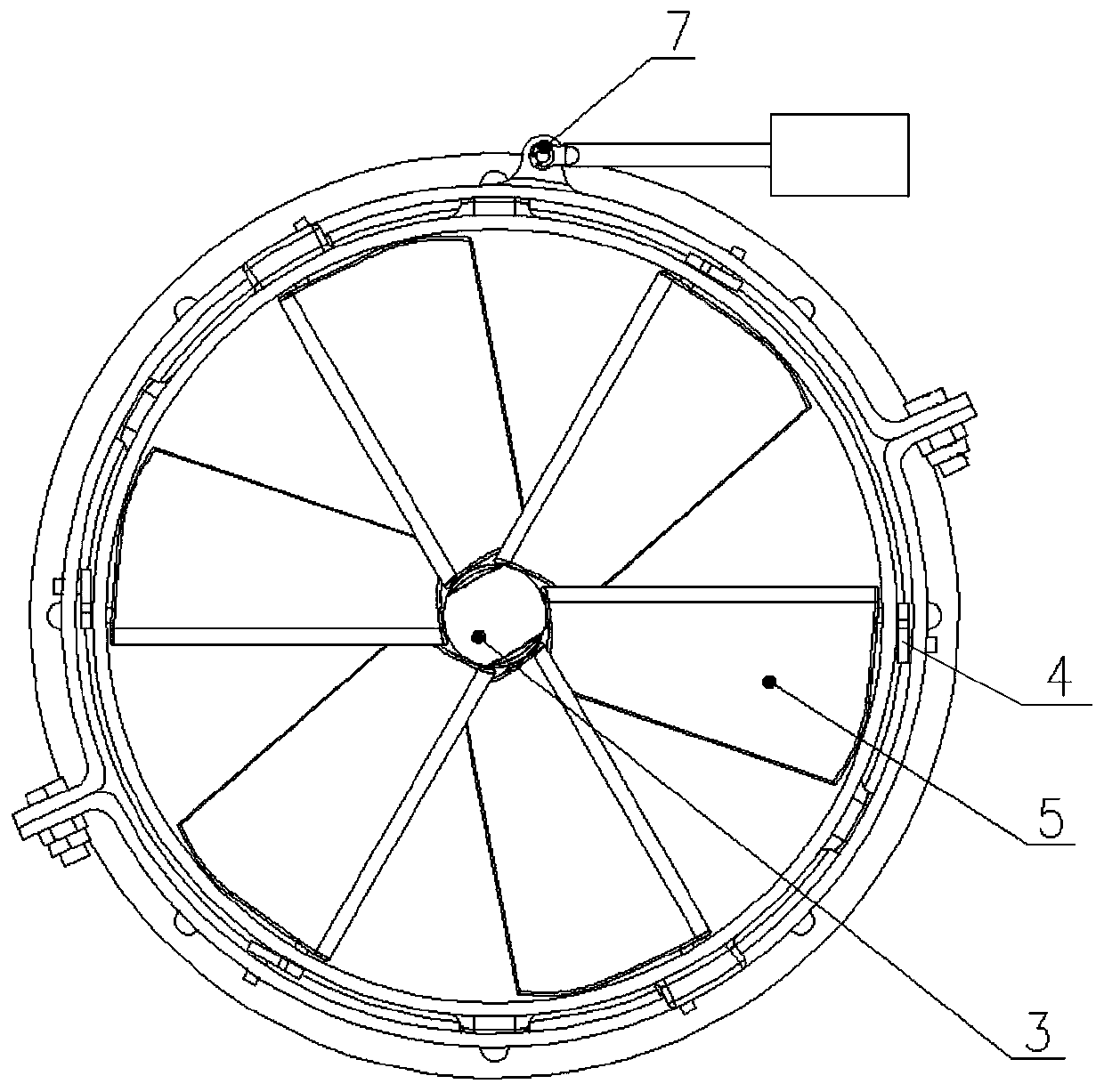 Air inlet prerotator with adjustable blade angle