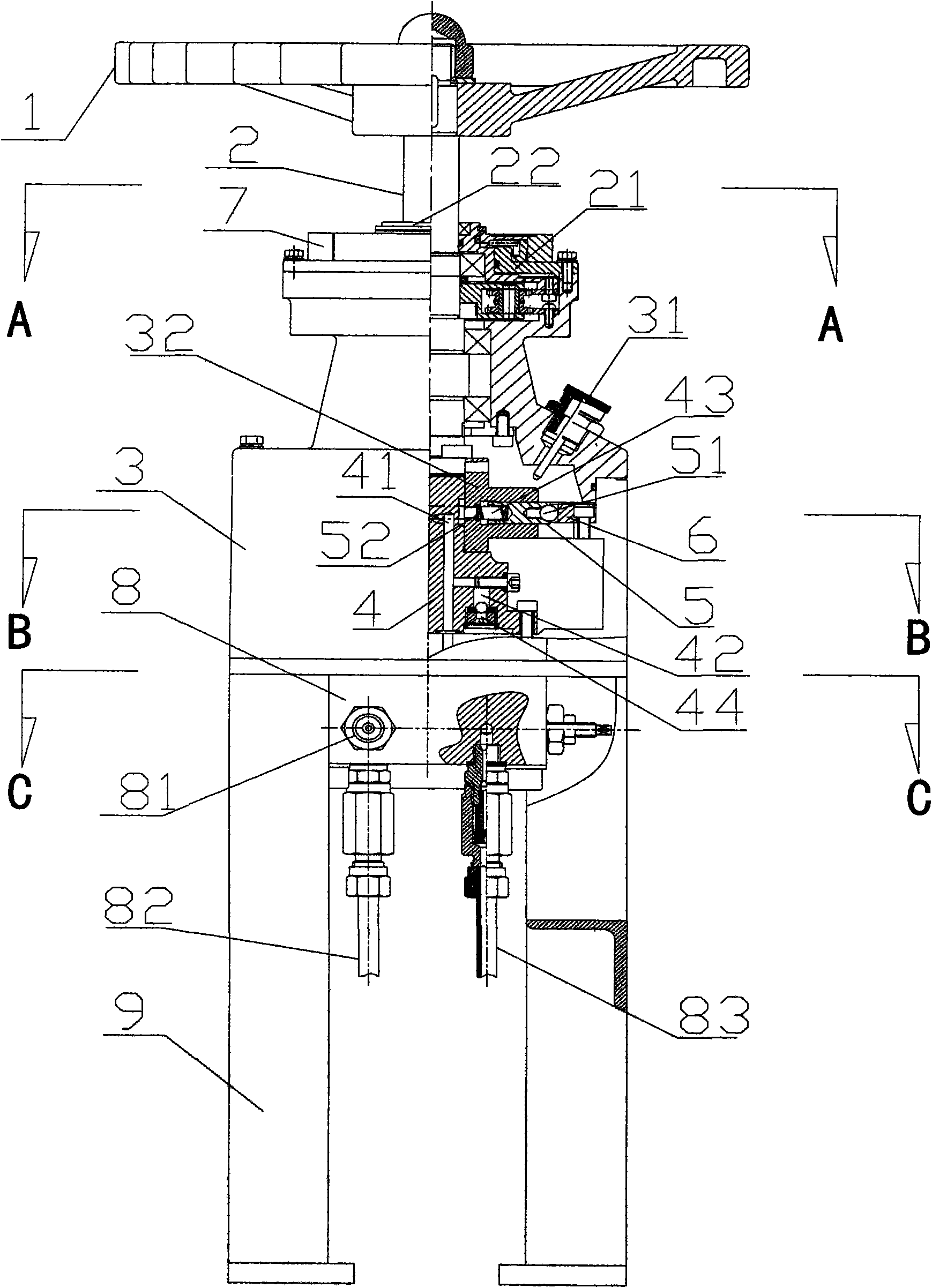 Hand wheel hydraulic pump