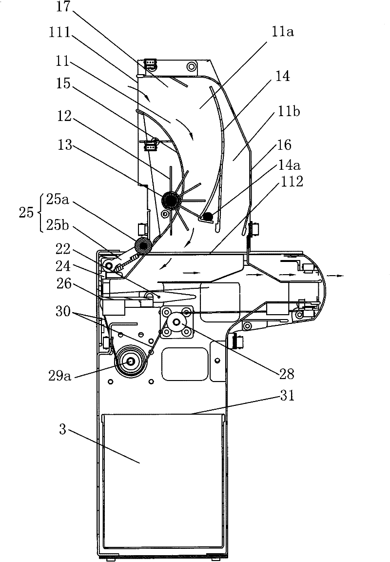 Ticket stack supply device