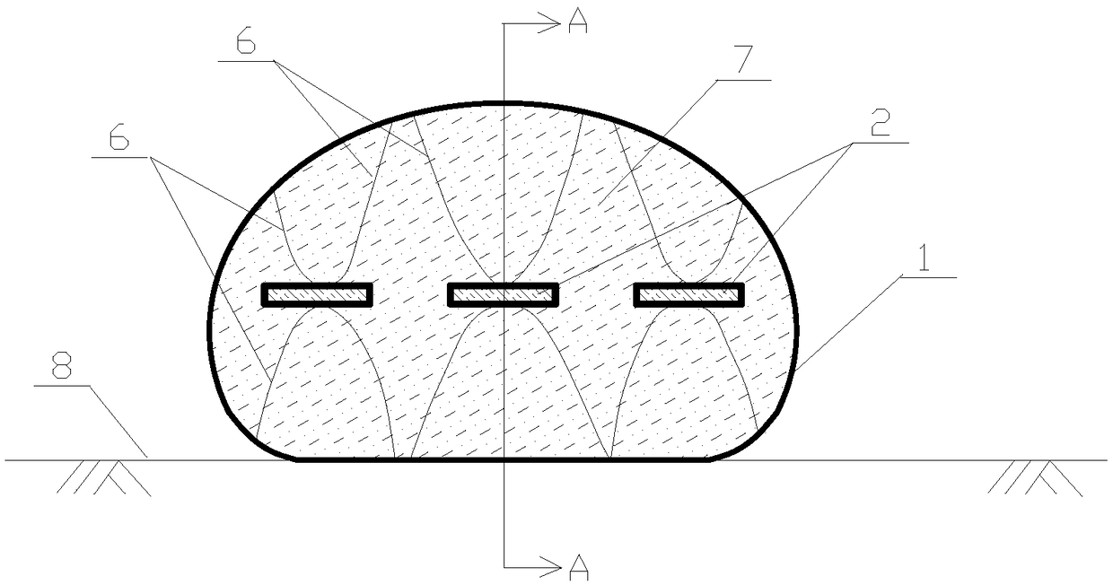 Drain board built-in geotube device for sludge dehydration