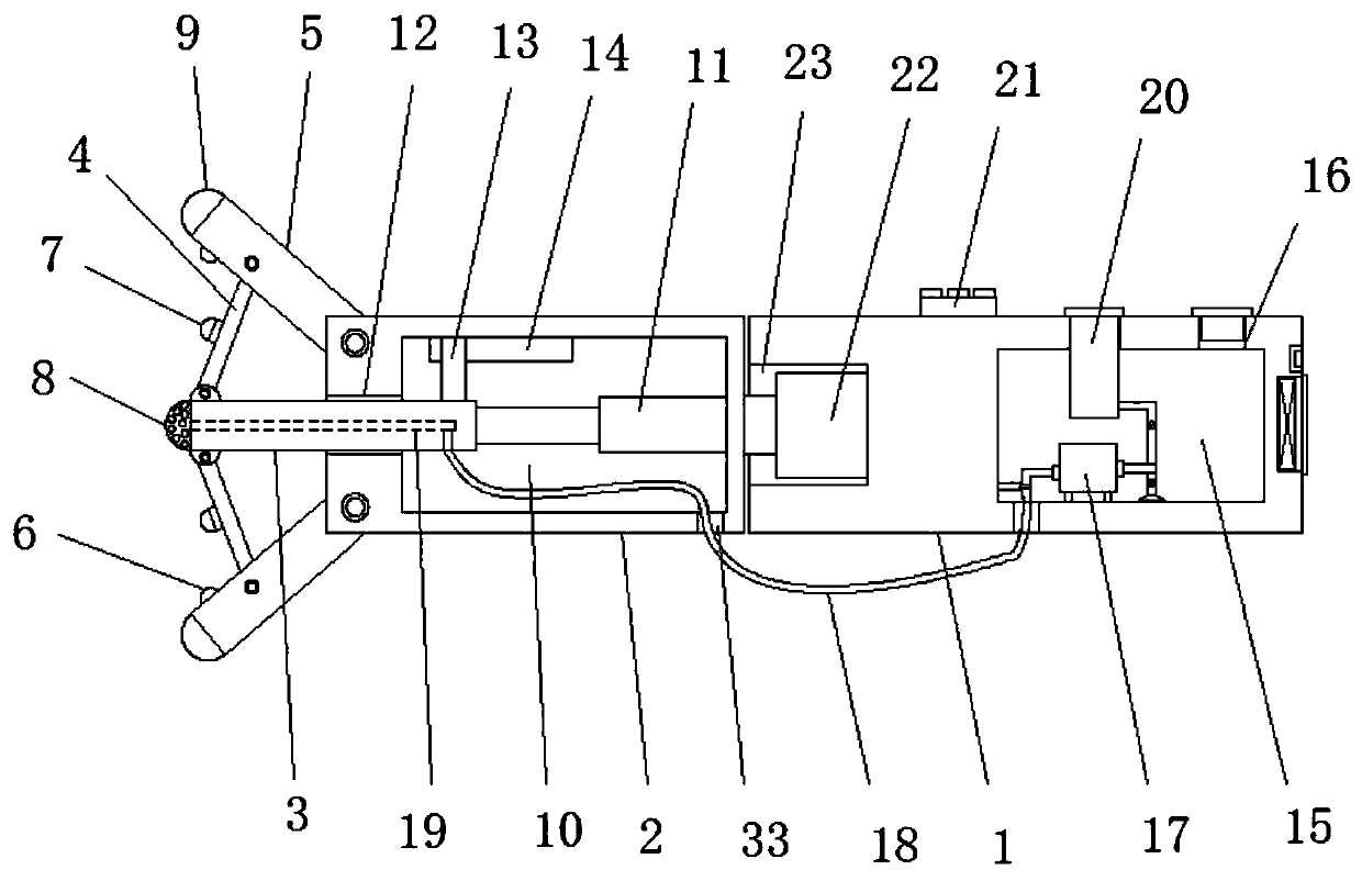 Multipurpose nursing, cleaning and examination device for anorectal department