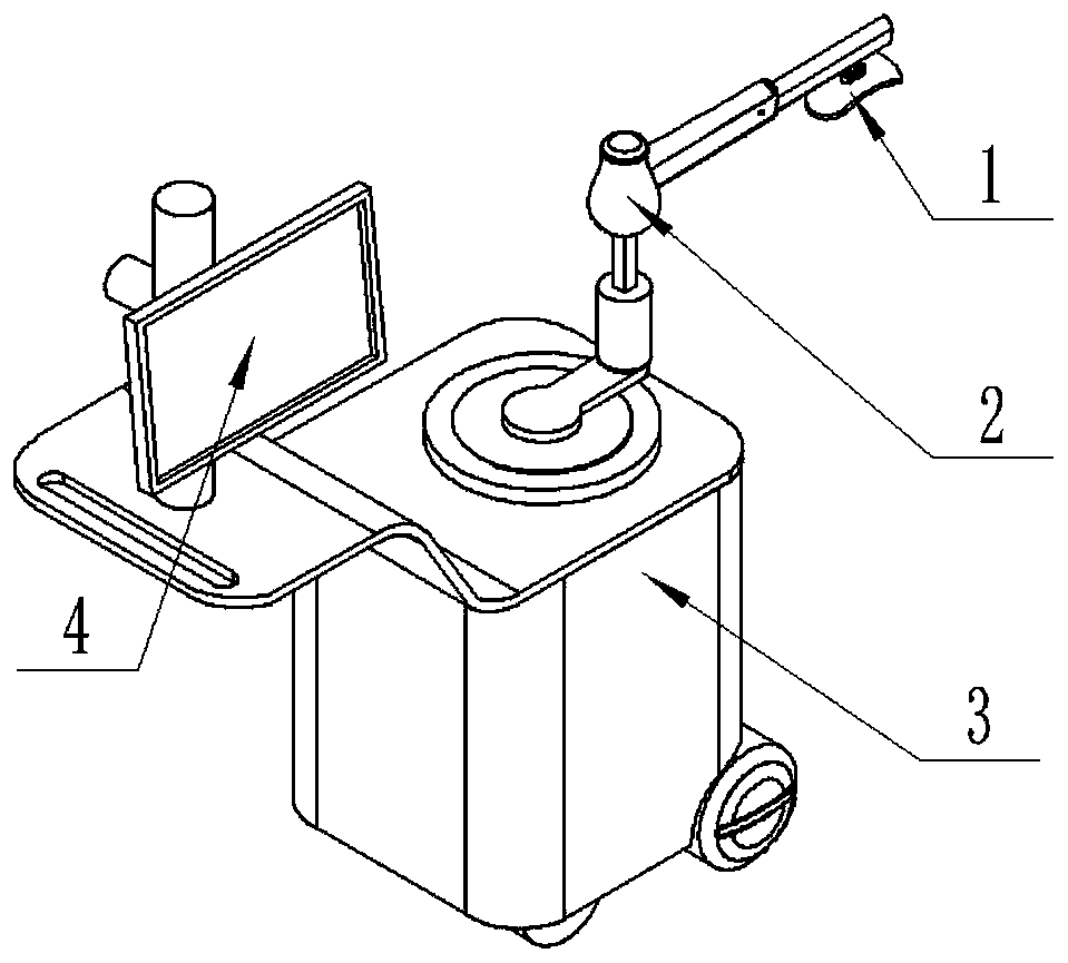 Robot for automatically pressing femoral artery to stop bleeding