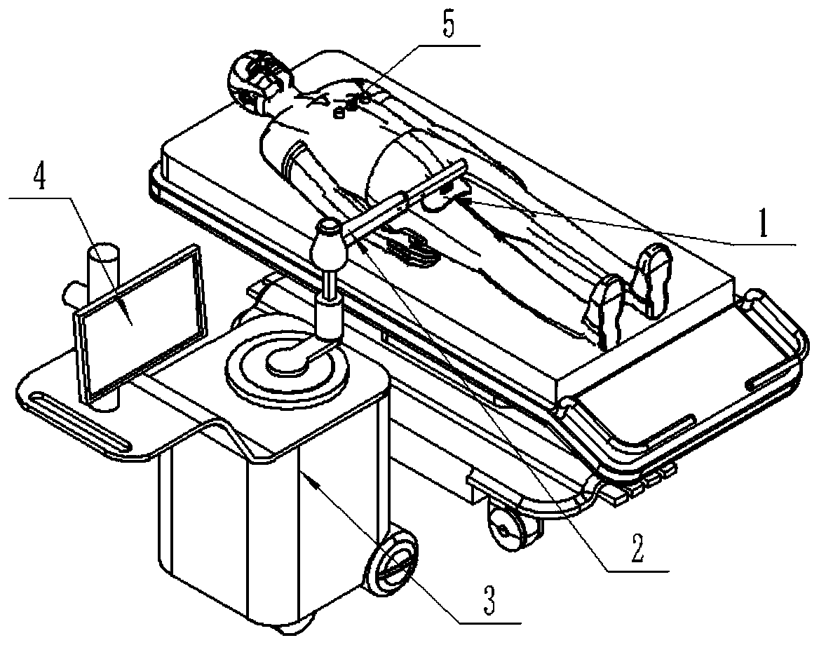 Robot for automatically pressing femoral artery to stop bleeding