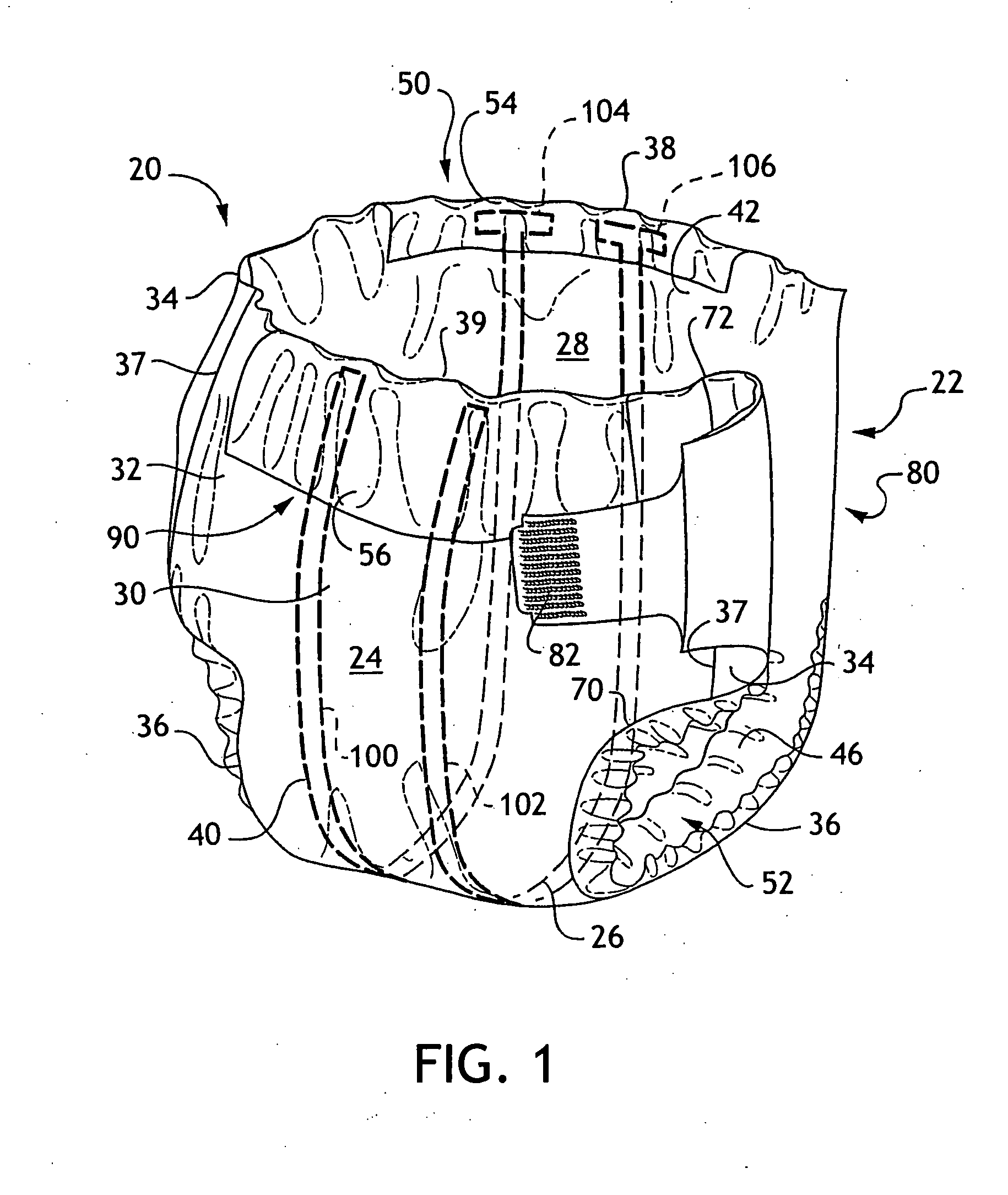 Wetness-sensing absorbent articles