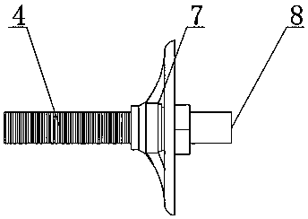 Rock drilling trolley propelling oil cylinder ejector rod device